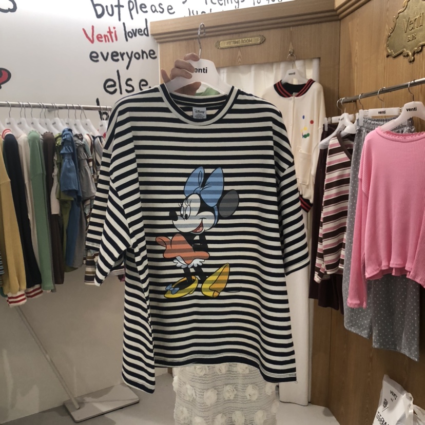 VENTI韓國代購女士新品真品時尚熱賣26春夏休閑職業人氣T恤VENTIT恤圖色4
