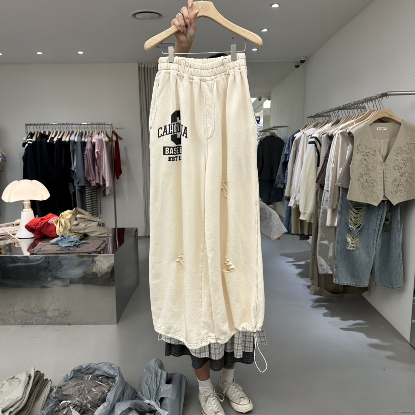 VAULT韓國代購女士新款推薦26春夏時尚休閑人氣熱賣休閑褲VAULT休閑褲圖色1