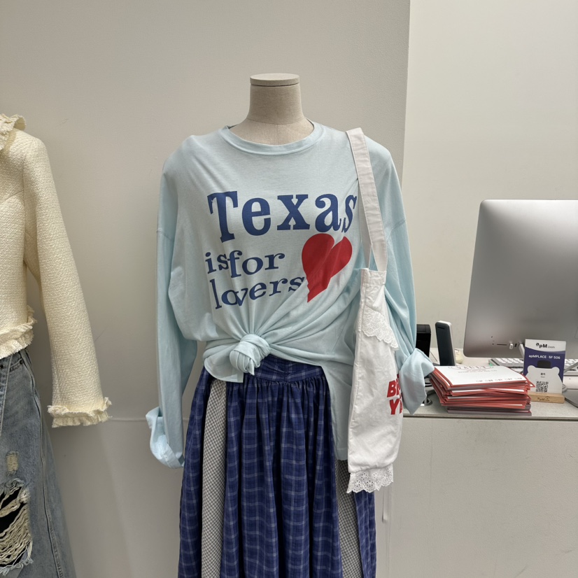 VAULT東大門直郵女士新品26春夏休閑真品熱賣推薦長袖T恤VAULT長袖T恤圖色3