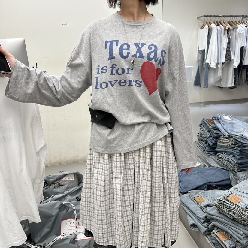 VAULT東大門直郵女士新品26春夏休閑真品熱賣推薦長袖T恤VAULT長袖T恤圖色4