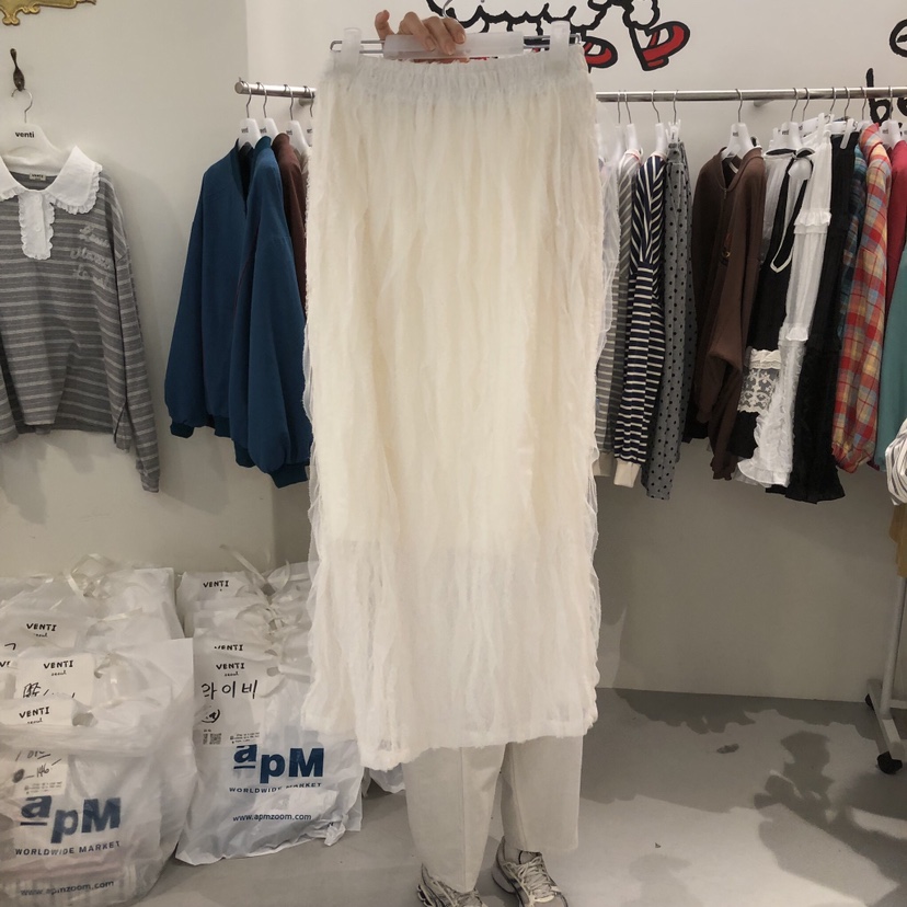 VENTI東大門直郵女士新品真品職業26春夏休閑推薦長裙蕾絲VENTI長裙