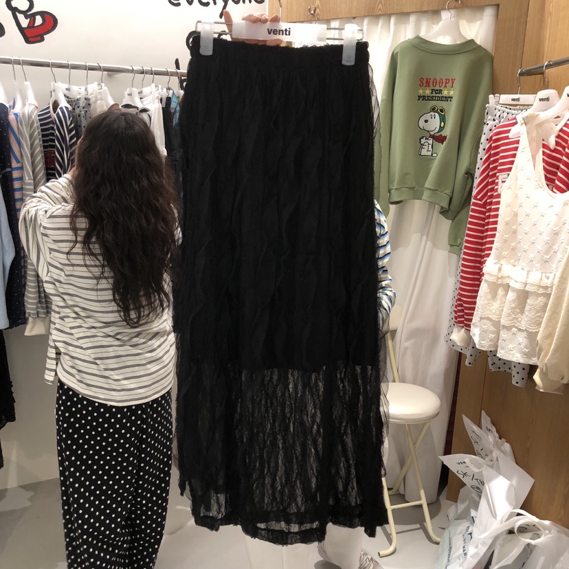 VENTI東大門直郵女士新品真品職業26春夏休閑推薦長裙蕾絲VENTI長裙圖色2