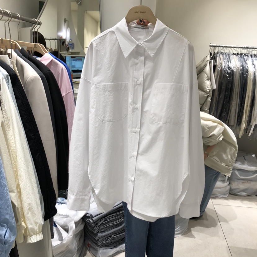 NAVYBURST東大門實拍女士新品時尚休閑推薦人氣襯衫蕾絲衫NAVY BURST襯衫/蕾絲衫圖色1