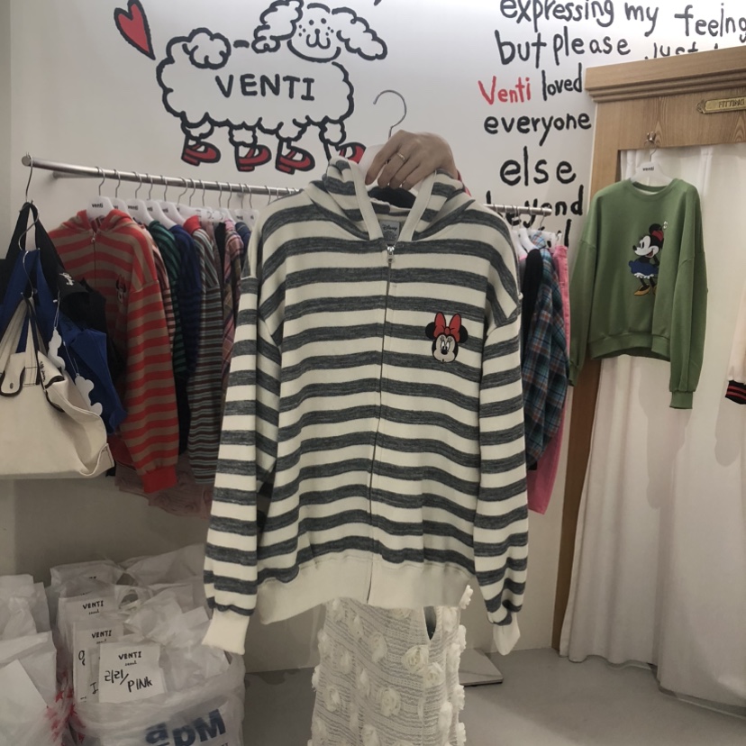 VENTI東大門直郵女裝新款時尚熱賣人氣真品夾克連帽拉鏈衫VENTI夾克圖色2