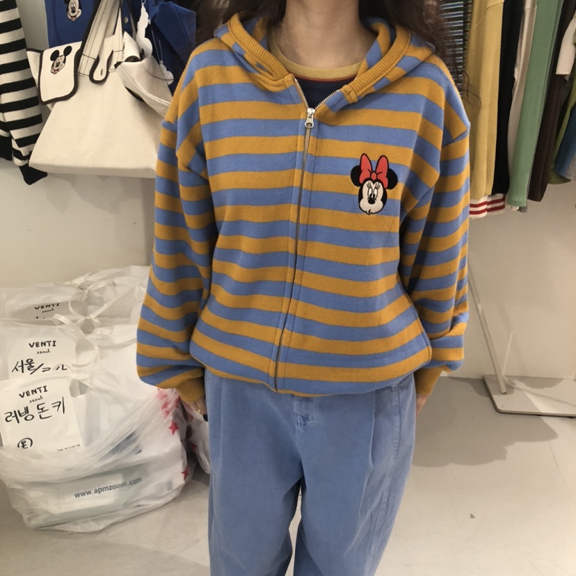 VENTI東大門直郵女裝新款時尚熱賣人氣真品夾克連帽拉鏈衫VENTI夾克圖色4