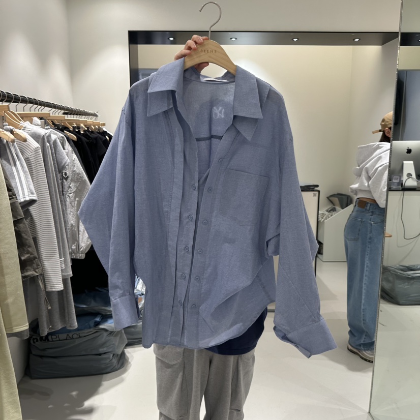 BEENS東大門直郵女士新款人氣推薦時尚職業熱賣襯衫蕾絲衫BEENS襯衫/蕾絲衫圖色2