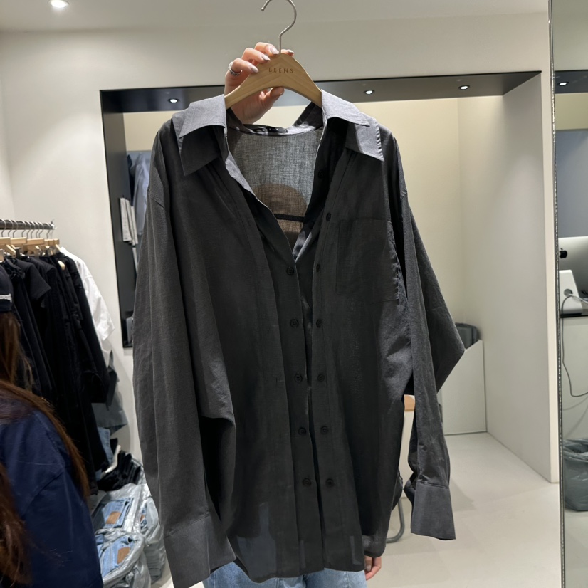 BEENS東大門直郵女士新款人氣推薦時尚職業熱賣襯衫蕾絲衫BEENS襯衫/蕾絲衫圖色3