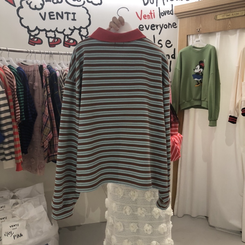 VENTI東大門直郵女裝新款休閑職業推薦人氣26春夏長袖T恤VENTI長袖T恤