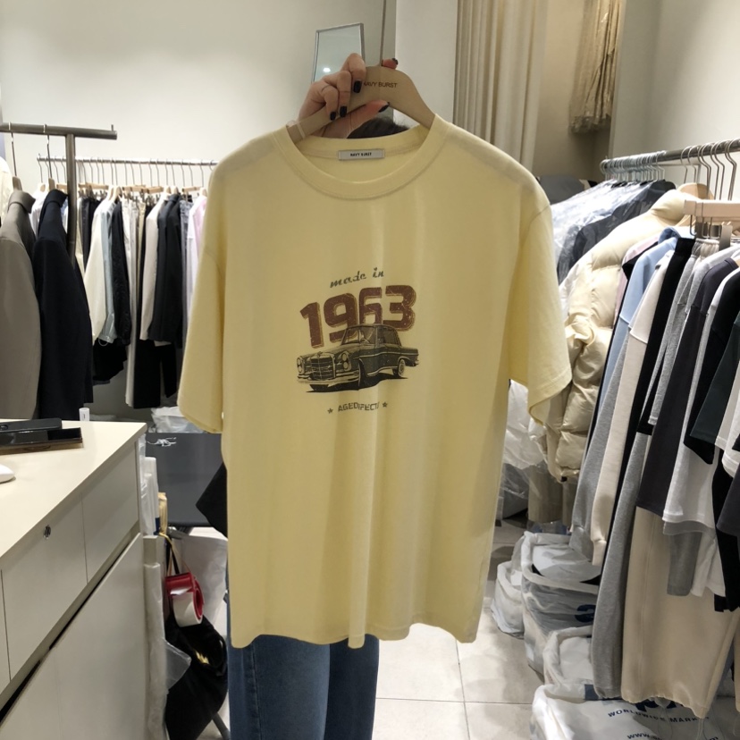 NAVYBURST韓國直郵女士新款26春夏人氣真品時尚熱賣職業T恤NAVY BURSTT恤圖色2