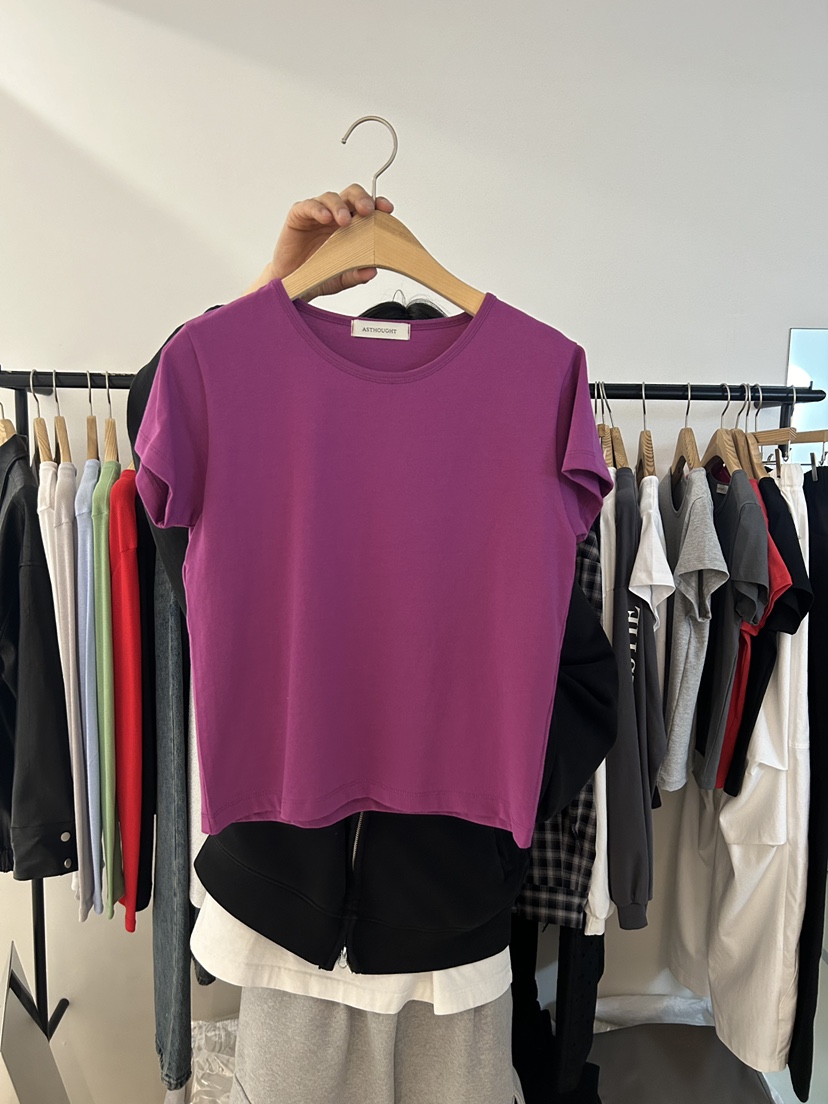 AS THOUGHT東大門實拍女士新品時尚熱賣真品休閑人氣T恤AS THOUGHTT恤圖色3