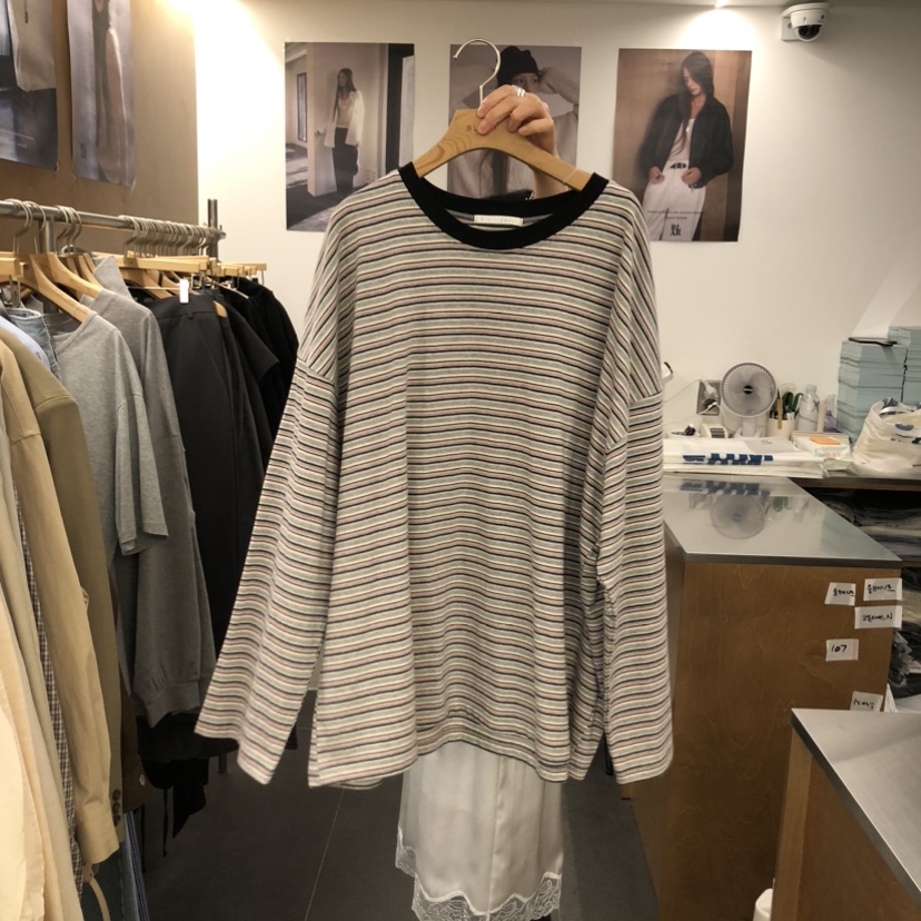 BLAIR韓國直郵女裝新款職業人氣時尚26春夏休閑熱賣長袖T恤BLAIR seoul長袖T恤圖色2