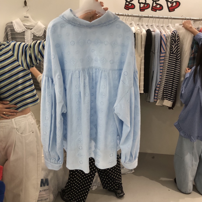 VENTI東大門實拍女裝新款推薦真品26春夏熱賣職業襯衫蕾絲衫VENTI襯衫/蕾絲衫