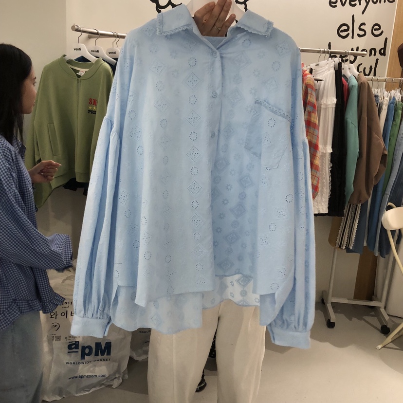 VENTI東大門實拍女裝新款推薦真品26春夏熱賣職業襯衫蕾絲衫VENTI襯衫/蕾絲衫圖色1