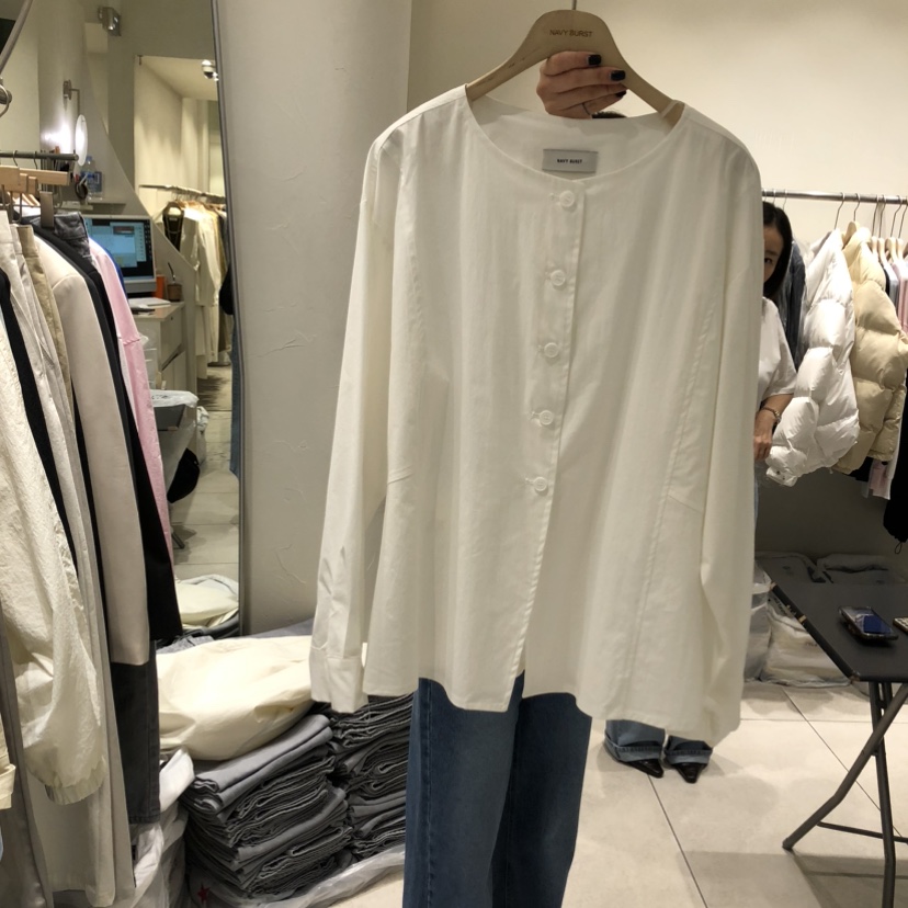 NAVYBURST東大門直郵女士新品人氣職業26春夏真品襯衫蕾絲衫NAVY BURST襯衫/蕾絲衫圖色1