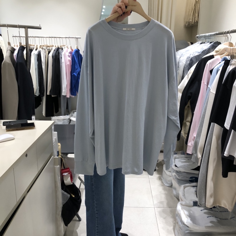 NAVYBURST東大門代購女裝新品真品休閑熱賣時尚26春夏長袖T恤NAVY BURST長袖T恤圖色2