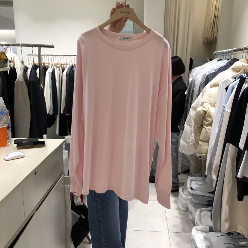 NAVYBURST東大門代購女裝新品真品休閑熱賣時尚26春夏長袖T恤NAVY BURST長袖T恤圖色3