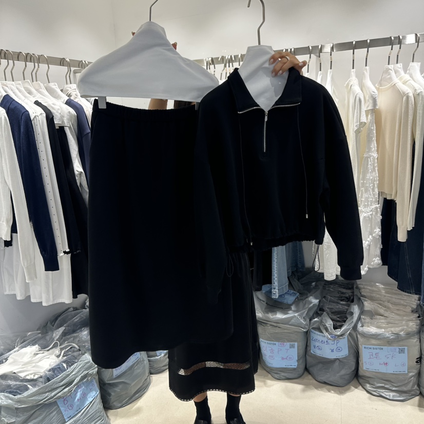 RICH SISTER東大門代購女士新品時尚人氣套裝兩件套棉布RICH SISTER套裝圖色3