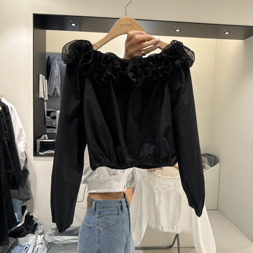 BEENS東大門直郵女士新款熱賣人氣職業26春夏真品襯衫蕾絲衫BEENS襯衫/蕾絲衫圖色2