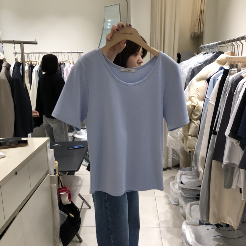 NAVYBURST東大門實拍女裝新品休閑人氣推薦真品時尚26春夏T恤NAVY BURSTT恤圖色1