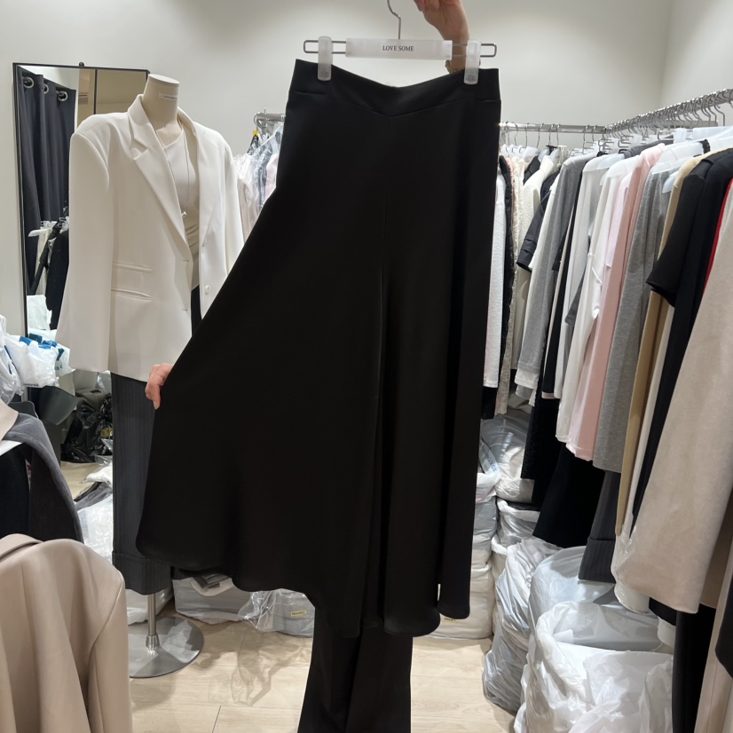 LOVE SOME東大門代購女裝新款真品職業26春夏時尚裙褲緞面LOVE SOME裙褲圖色2