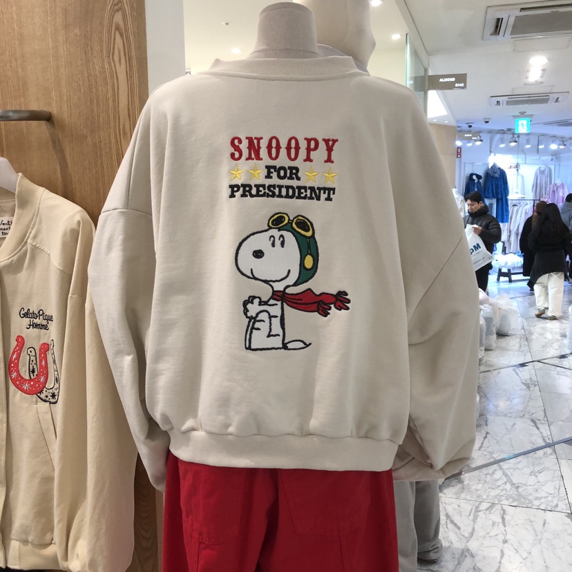 VENTI東大門直郵女裝新品休閑熱賣職業時尚夾克史努比拉鏈VENTI夾克