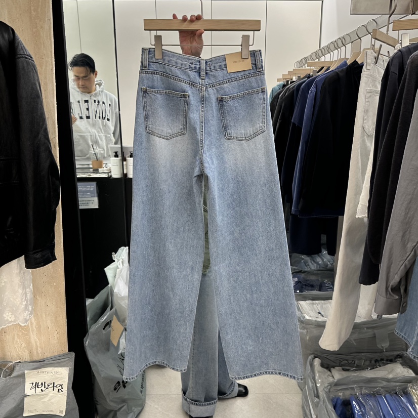 WRITTEN BY韓國代購女裝新款時尚26春夏職業人氣推薦牛仔褲WRITTEN BY牛仔褲