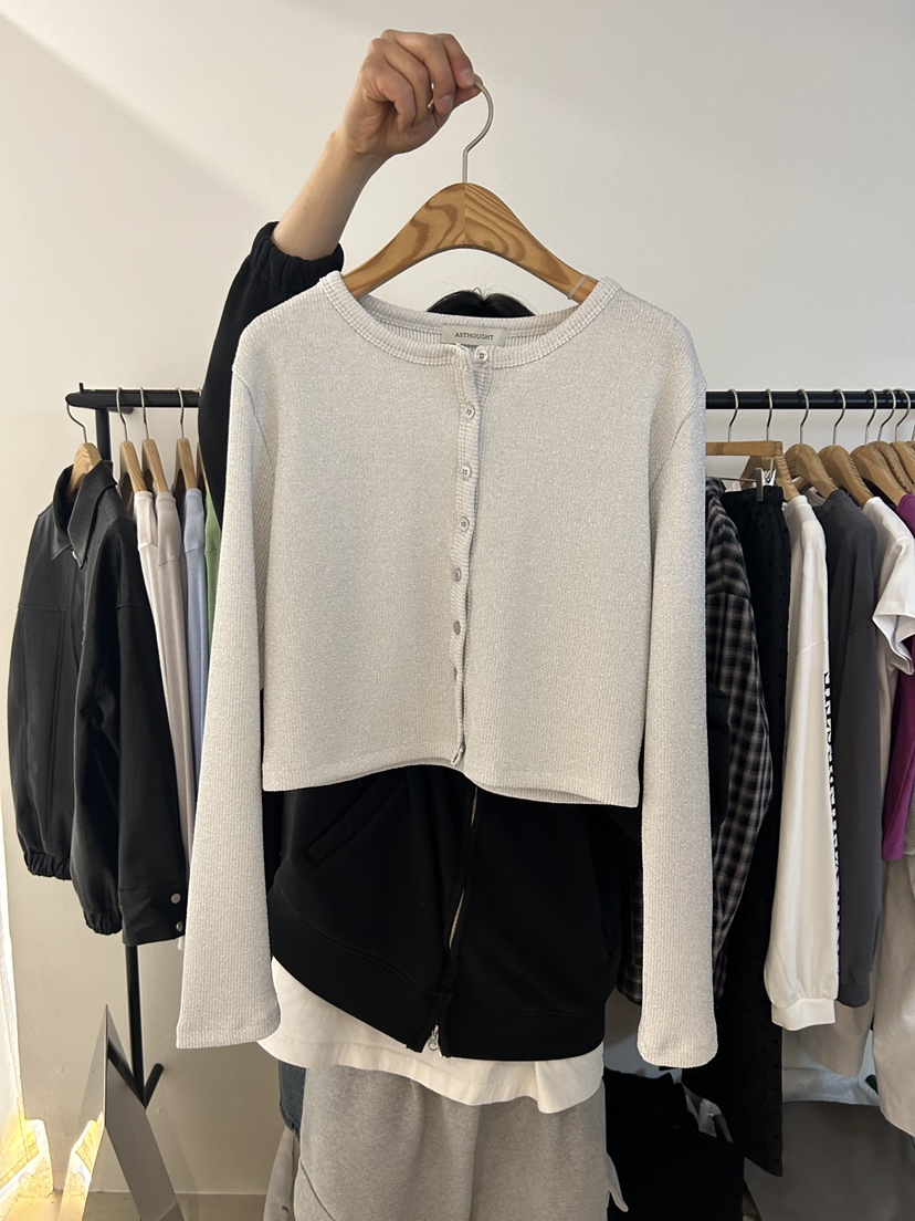 AS THOUGHT韓國代購女士新款推薦職業時尚真品針織衫羊毛衫AS THOUGHT針織衫圖色1