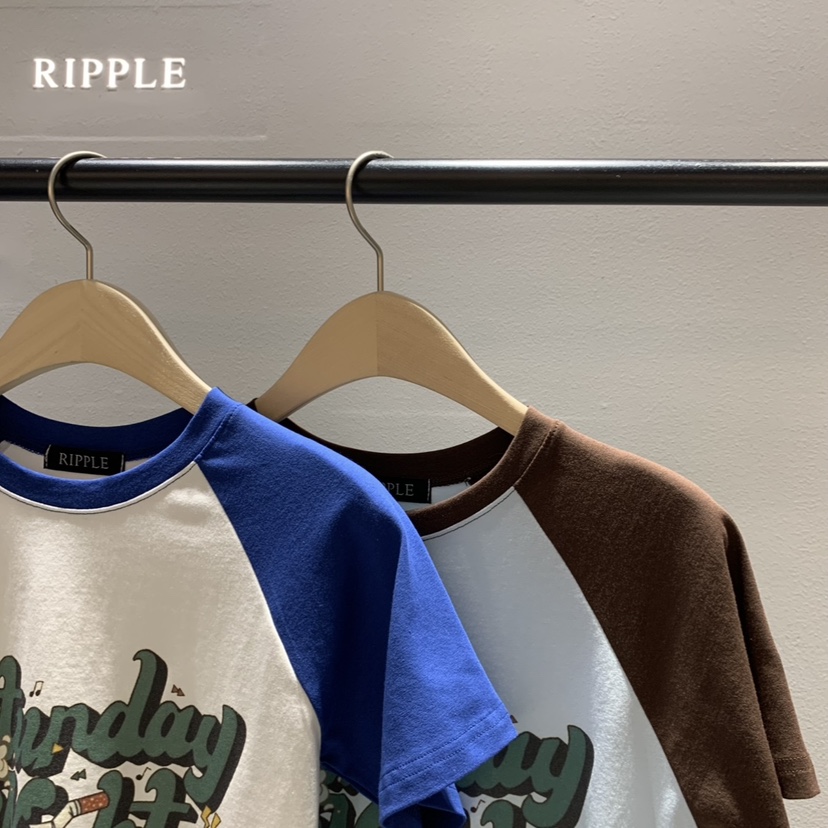 RIPPLE-P韓國直郵女士新品26春夏休閑熱賣人氣推薦職業T恤RIPPLE-PT恤