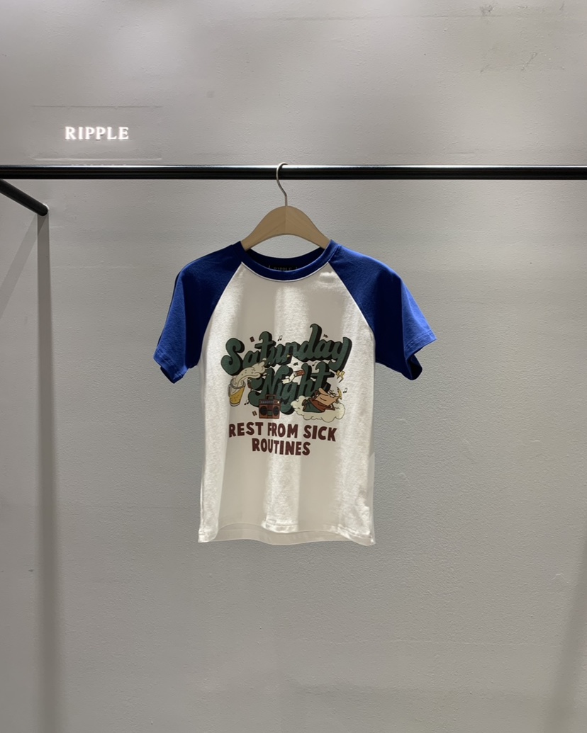 RIPPLE-P韓國直郵女士新品26春夏休閑熱賣人氣推薦職業T恤RIPPLE-PT恤圖色1