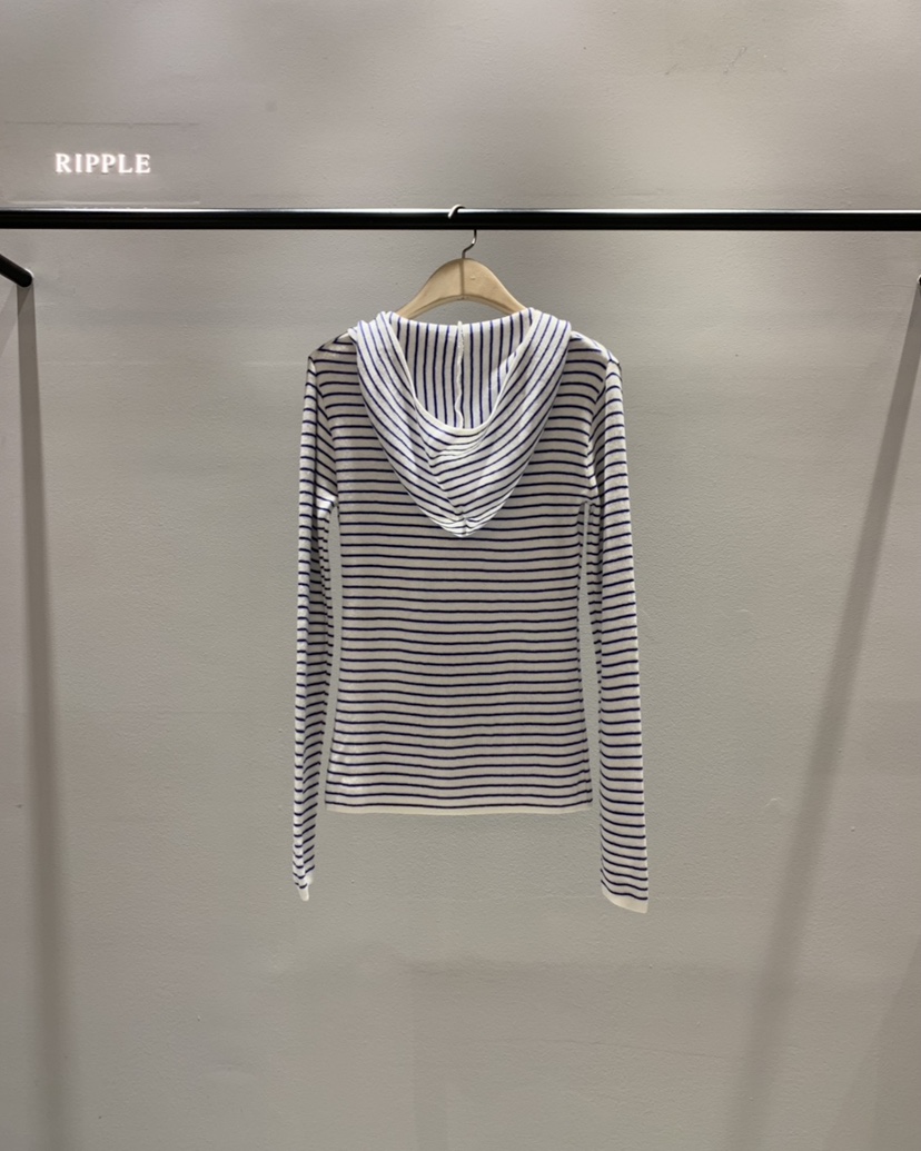 RIPPLE-P韓國代購女士新款休閑推薦針織衫連帽針織衫口袋RIPPLE-P針織衫