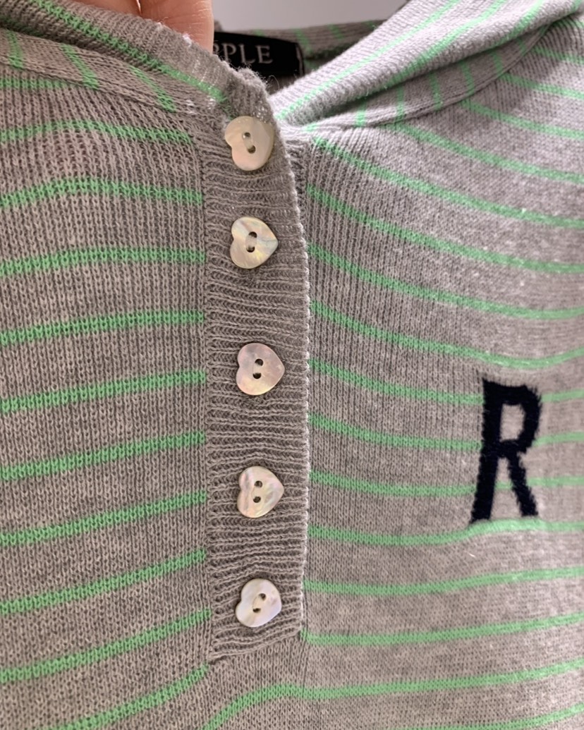 RIPPLE-P韓國代購女士新款休閑推薦針織衫連帽針織衫口袋RIPPLE-P針織衫