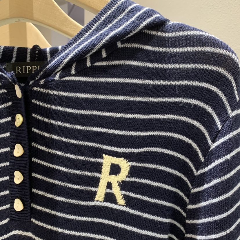 RIPPLE-P韓國代購女士新款休閑推薦針織衫連帽針織衫口袋RIPPLE-P針織衫