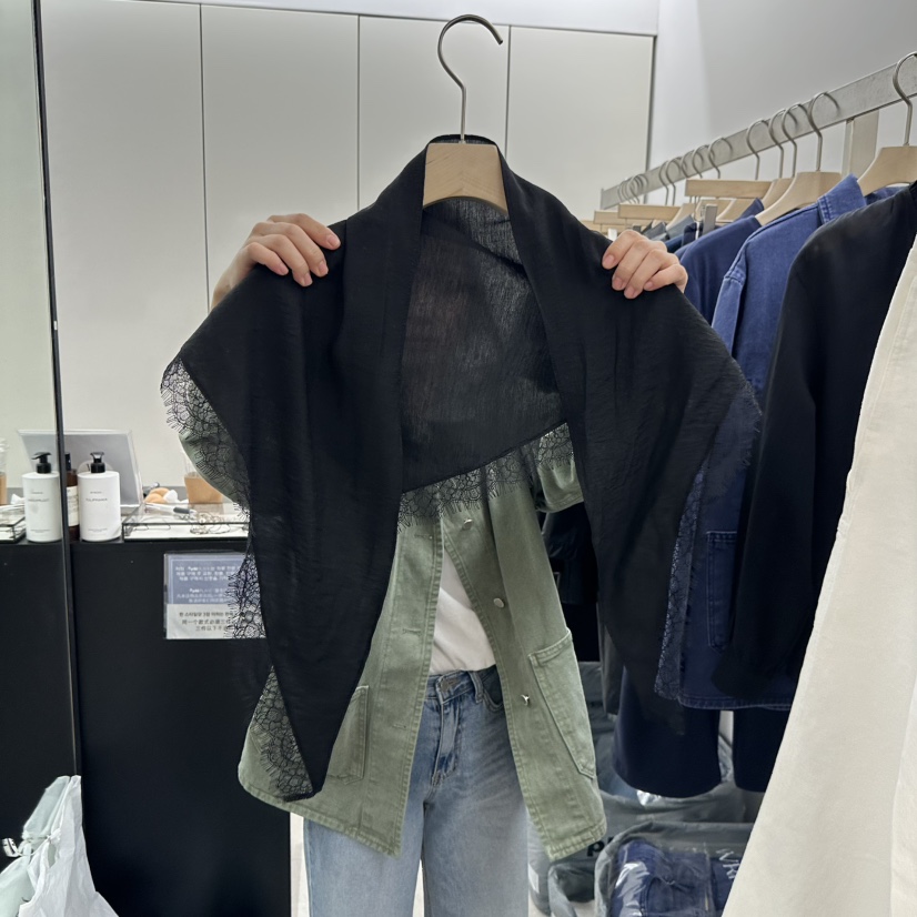 WRITTEN BY東大門直郵女裝新款熱賣推薦圍巾披肩蕾絲圍巾WRITTEN BY圍巾/披肩圖色2