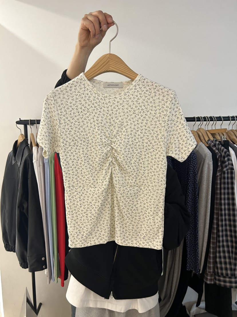 AS THOUGHT東大門直郵女士新品真品人氣職業熱賣T恤羊毛AS THOUGHTT恤圖色1