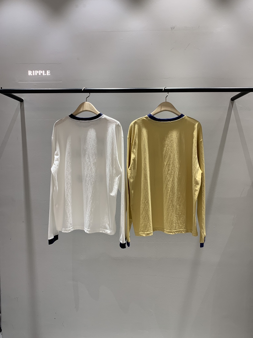 RIPPLE-P韓國直郵女士新品熱賣人氣休閑職業26春夏長袖T恤RIPPLE-P長袖T恤