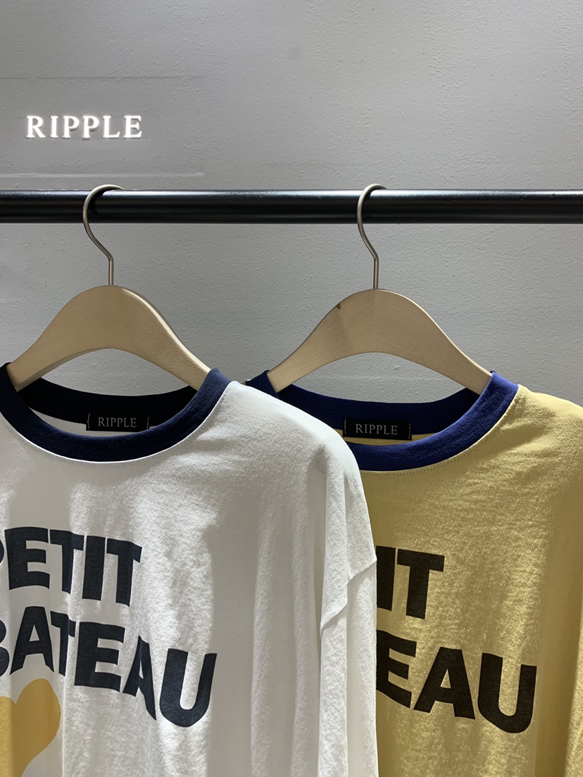 RIPPLE-P韓國直郵女士新品熱賣人氣休閑職業26春夏長袖T恤RIPPLE-P長袖T恤