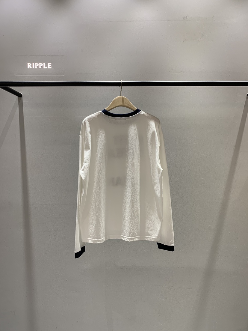 RIPPLE-P韓國直郵女士新品熱賣人氣休閑職業26春夏長袖T恤RIPPLE-P長袖T恤