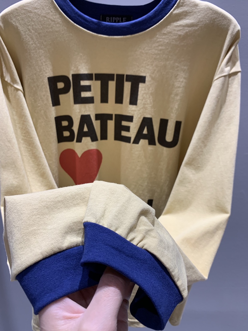 RIPPLE-P韓國直郵女士新品熱賣人氣休閑職業26春夏長袖T恤RIPPLE-P長袖T恤