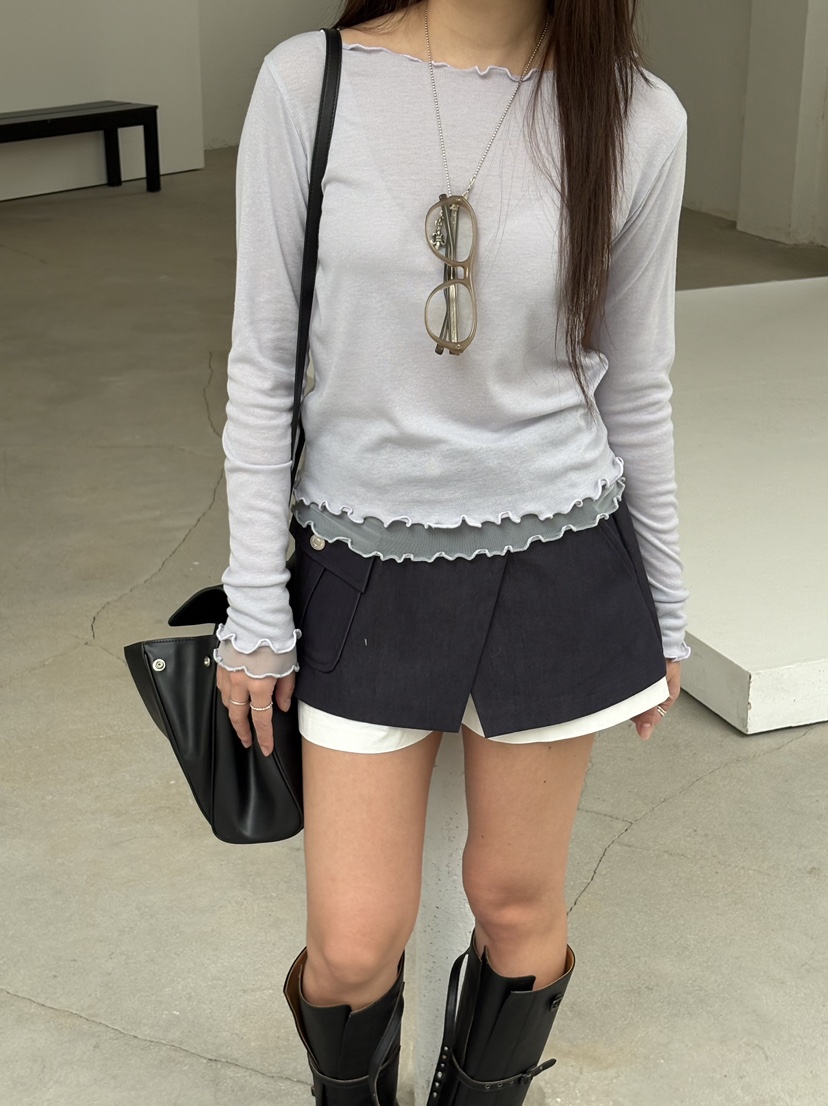 Verbena東大門代購女士新款真品職業休閑推薦熱賣長袖T恤Verbena長袖T恤