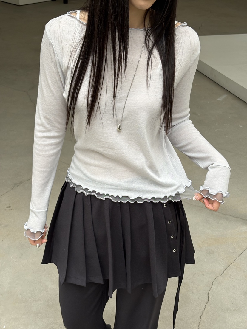 Verbena東大門代購女士新款真品職業休閑推薦熱賣長袖T恤Verbena長袖T恤