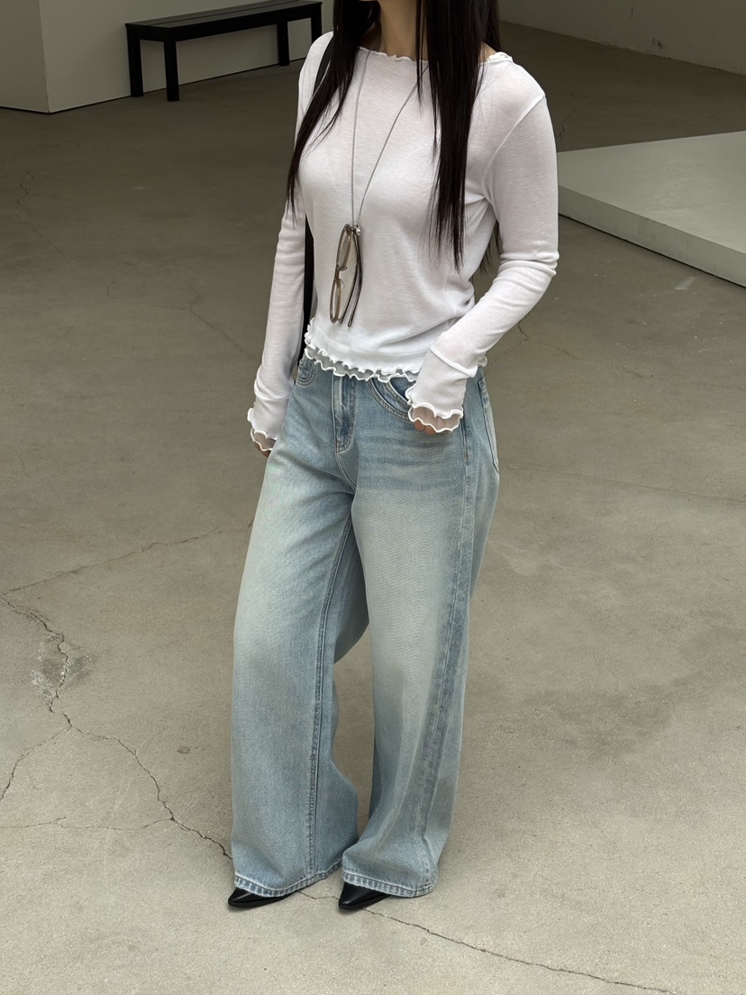 Verbena東大門代購女士新款真品職業休閑推薦熱賣長袖T恤Verbena長袖T恤