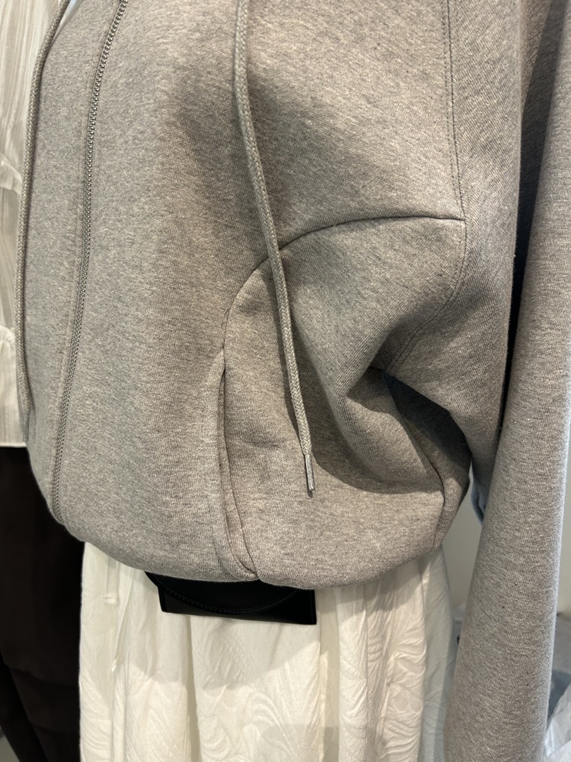 AS THOUGHT東大門實拍女士新品職業推薦26春夏休閑夾克兜帽AS THOUGHT夾克