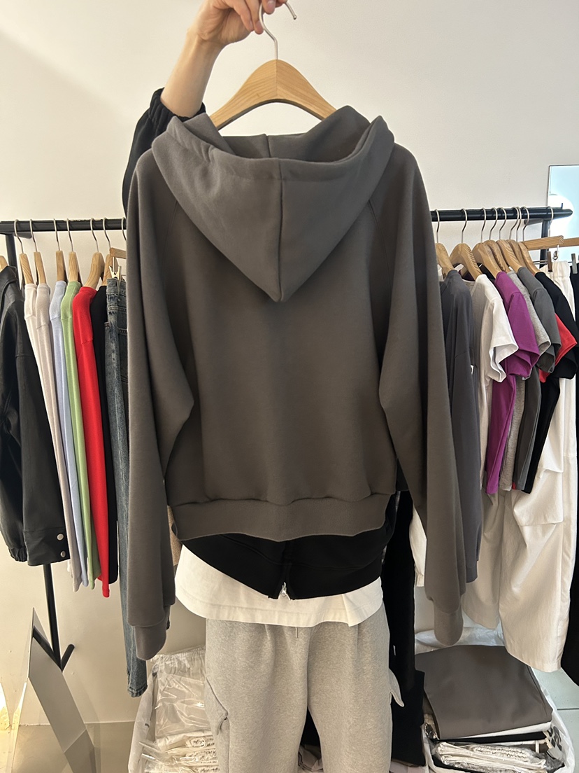 AS THOUGHT東大門實拍女士新品職業推薦26春夏休閑夾克兜帽AS THOUGHT夾克