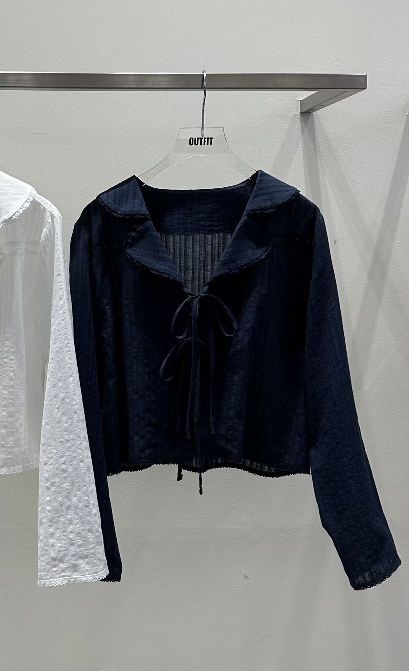 OUTFIT東大門代購女士新品休閑26春夏時尚熱賣襯衫蕾絲衫OUTFIT襯衫/蕾絲衫圖色2