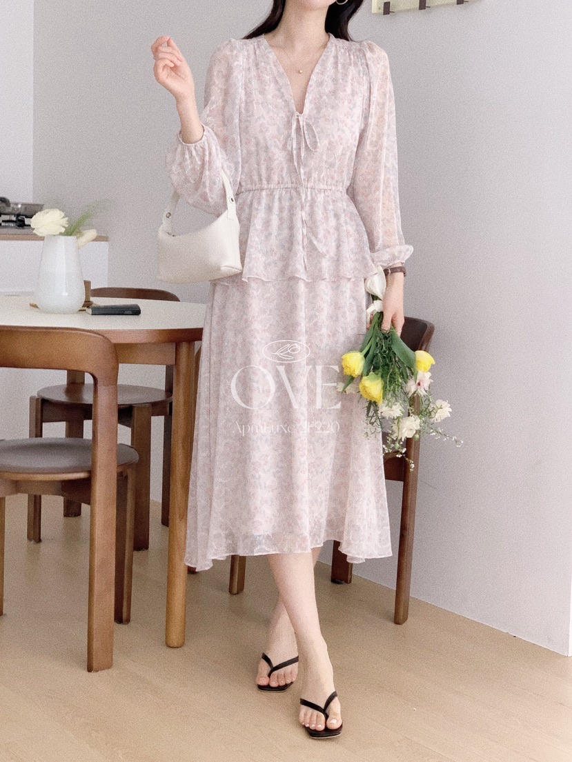 OVE韓國代購女裝新品熱賣人氣休閑時尚26春夏推薦職業連衣裙OVE連衣裙