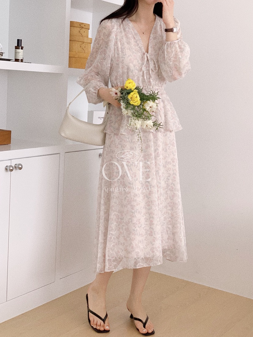 OVE韓國代購女裝新品熱賣人氣休閑時尚26春夏推薦職業連衣裙OVE連衣裙