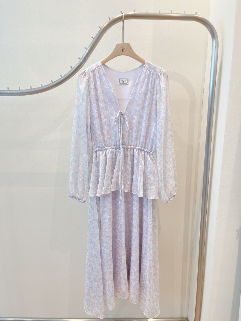 OVE韓國代購女裝新品熱賣人氣休閑時尚26春夏推薦職業連衣裙OVE連衣裙圖色3