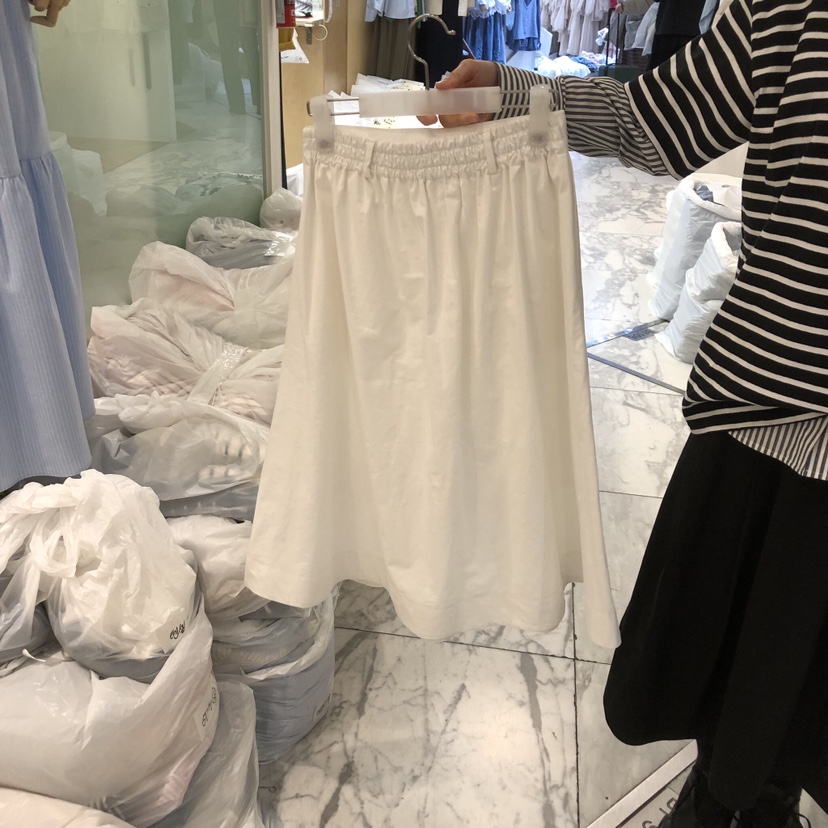 ALMOND東大門實拍女士新款人氣職業半身裙中短裙百褶褶裙ALMOND半身裙/中短裙