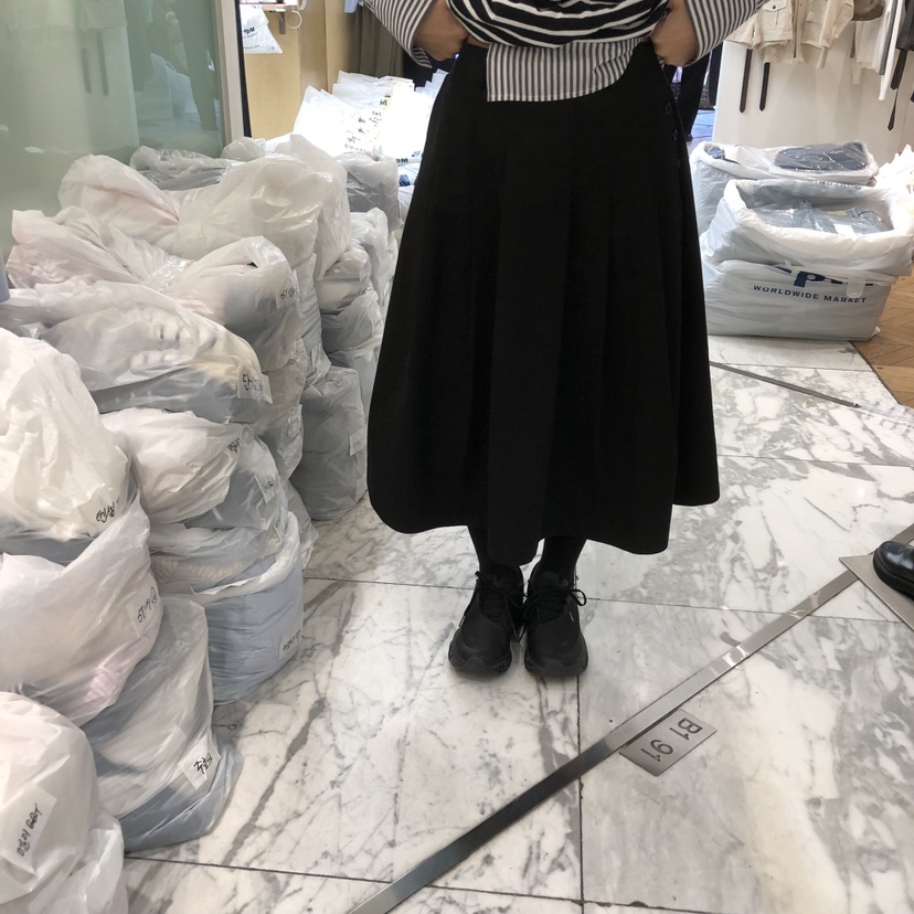 ALMOND東大門實拍女士新款人氣職業半身裙中短裙百褶褶裙ALMOND半身裙/中短裙圖色2