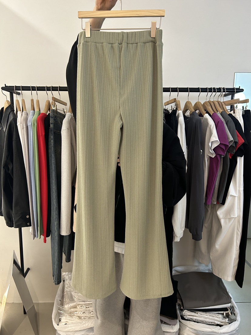 AS THOUGHT韓國代購女裝新品職業推薦真品時尚休閑褲褶裥AS THOUGHT休閑褲